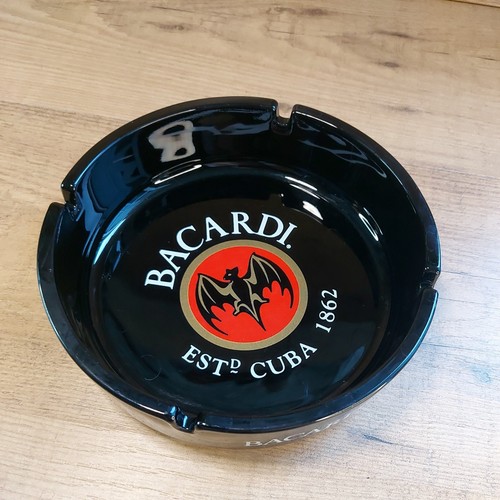 Ceramic bacardi ash tray - ceramic,