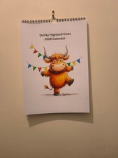 Quirky Highland cow Calendar