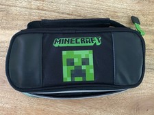 Nintendo Minecraft Switch / Game Storage Zip Up Soft Carry Case / Travel Bag