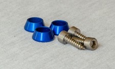 Vauxhall Corsa C Front Grill Stainless Bolt & Blue Washer kit Sri Sxi Turbo