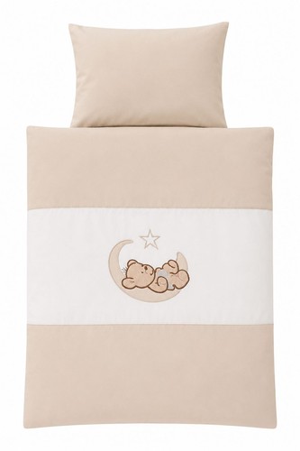 Pcs baby bedding set beige - 4,