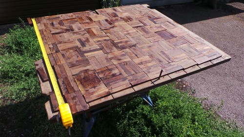 Teak parquet flooring - parquet,