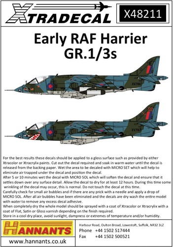 Xtradecal 48211 early raf - xtradecal,