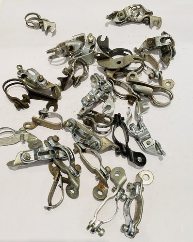 Lot vintage rod brake clamps - lot,