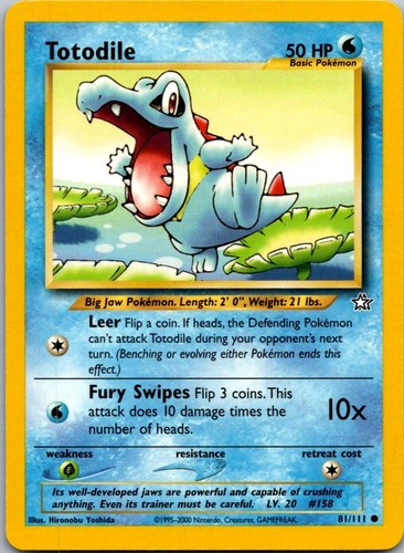 Totodile common neo - common,