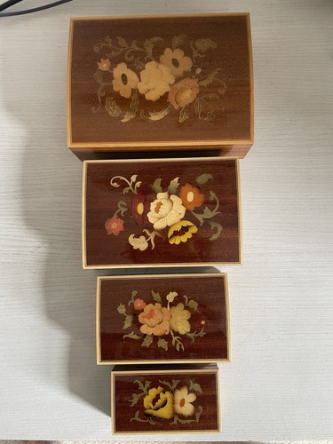 Vintage italian inlaid set - vintage,
