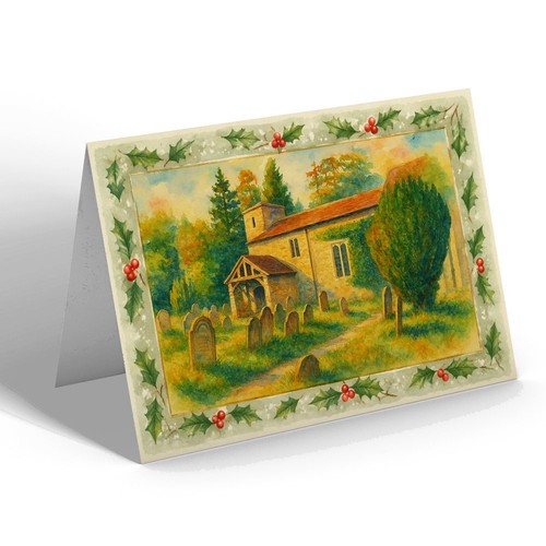 Christmas card old cauldron - old,