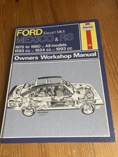 Ford Escort MK11 Mexico & R/S  Haynes workshop Manual