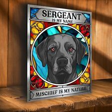 Personalised Black Labrador