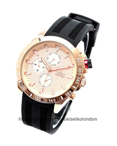 Softech gents rose gold - gold, dial