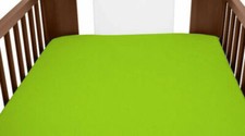 Terry Towelling Fitted Sheet 120x60 Nursery Baby Cot/ Cotbed/ Frotte Dark Green