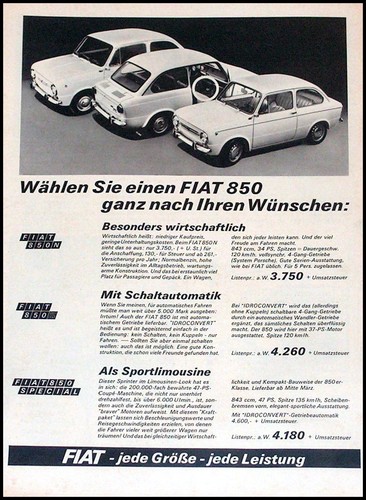 1968 fiat 850 saloon - 1968,
