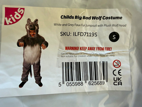 Kids big bad - wolf, costume