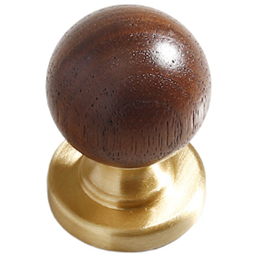 Retro walnut brass cabinet - walnut,
