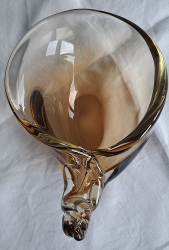 Glass shell ornament - shell,