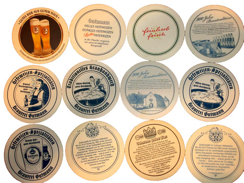 Beer mats brewery gutmann - beer,