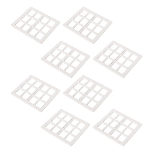 8pcs miniature wooden window - wooden,