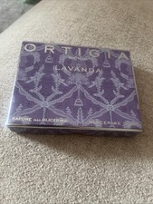 ORTIGIA SICILIA LAVENDE PERFUMED GLYCERINE SOAP X 4 SAPONE ALLA  GLICERINA BOXED