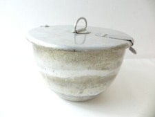 (RefJOH18) Pudding steamer aluminium, top diameter is approx 17cm, 11cm tall