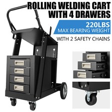 Welding Cart with 4 Drawers