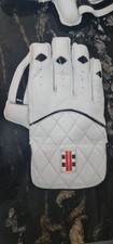 Wicket Keeping Gloves - Grey Nicholls - White & Black ADULT Size L NEW