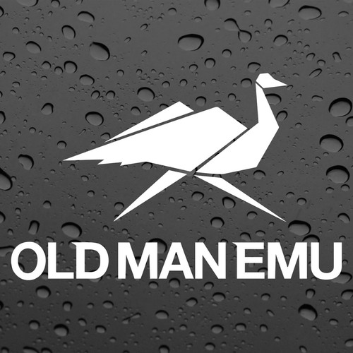 Old man emu pair stickers - x2,
