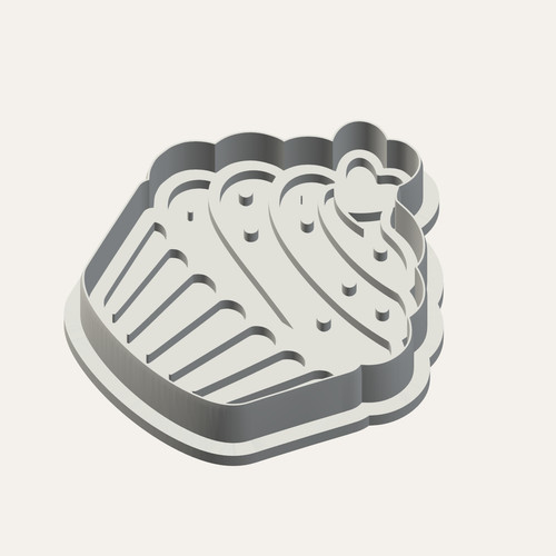 Cupcake design cutter - cutter, and