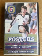 Widnes V Canberra Raiders 1989 Rugby League World Club Challenge VHS Video Rare