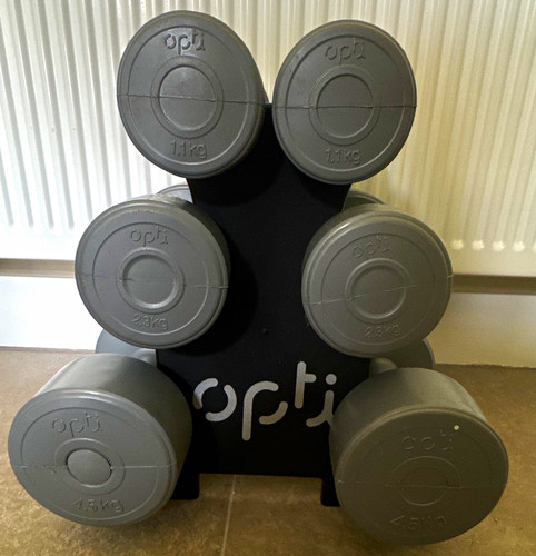 Opti grey dumbbell hand weight - dumbbell,