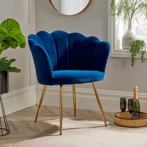 Fabric scallop shell - fabric, chair