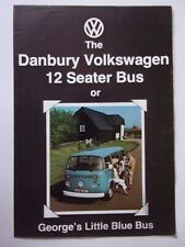 VOLKSWAGEN TYPE 2 DANBURY 12 SEATER BUS orig 1977 1978 UK Mkt Sales Brochure