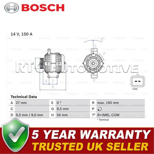Bosch alternator fits mini - bosch,