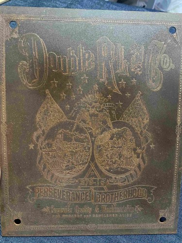 Rrl cast iron sign vintage - cast,