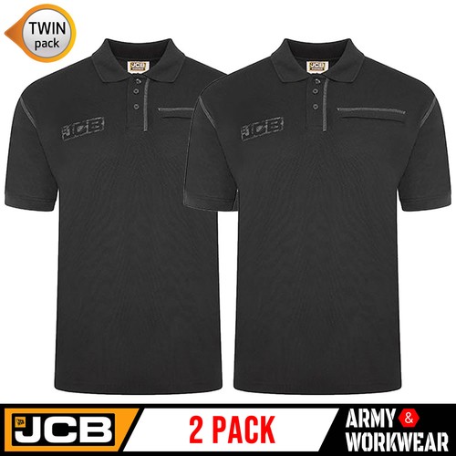 Jcb trade work polo shirt - x,