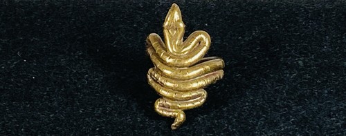 Vintage 1970s brass - vintage, snake