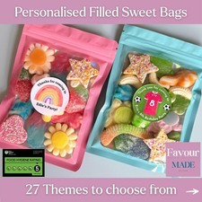 Pre Filled Sweet Bags Personalised Kids Party Bag Fillers Wedding Favours Gifts