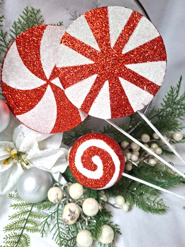 Giant red white candy - giant,