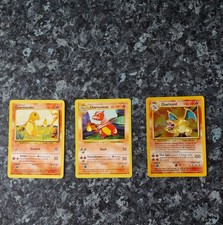 Pokemon Charizard 4/102 Holo Rare Base Set WOTC 1999 TCG Charmeleon Shadowless