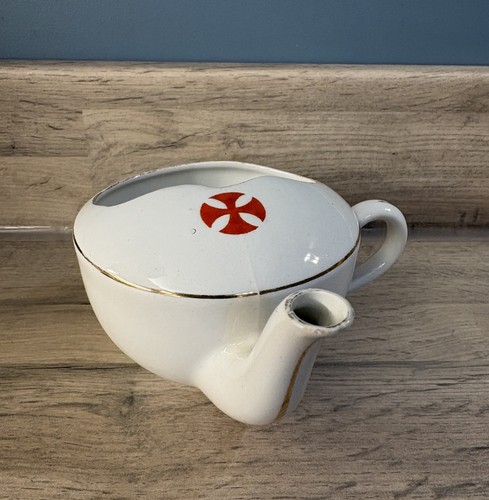 Antique invalid feeder - feeder, cup