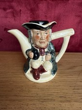 Toby Jug Teapot Figural Tony Wood Staffordshire Character Vintage Philpot 5" t