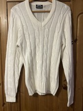 Ladies, Unisex  Slazenger Cricket Cable Knit Jumper S , 10,12,14