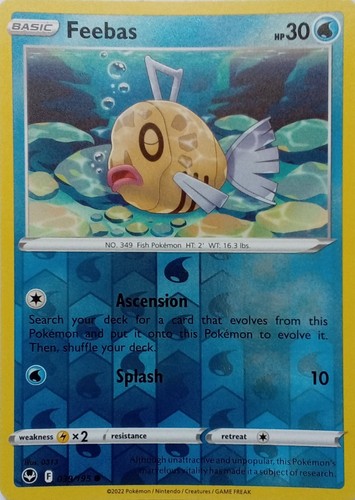 039 195 feebas reverse holo - 039/195,
