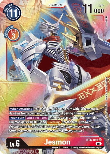 Bt6 016 jesmon super rare - jesmon,
