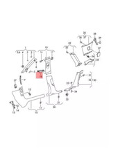 Genuine AUDI A3 S3 Sportback Quattro Pillar Trim Holder Right 8V4867192