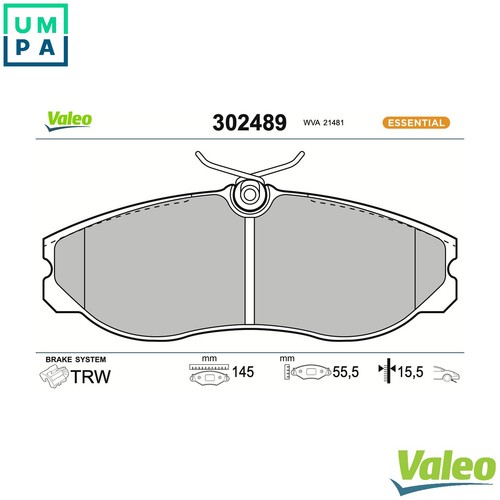 Brake pad set disc - set,