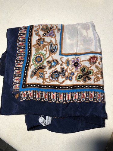 Large ivory and - and, silk