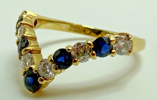 18ct gold sapphire diamond - &,