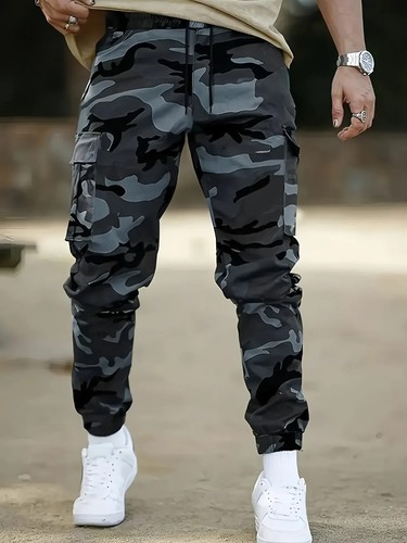 Men camouflage cargo - camouflage,