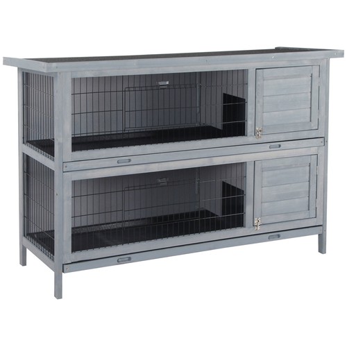 Wooden rabbit hutch - rabbit, w/