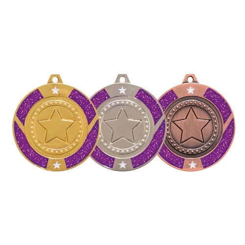 Glitter star purple dance - star,